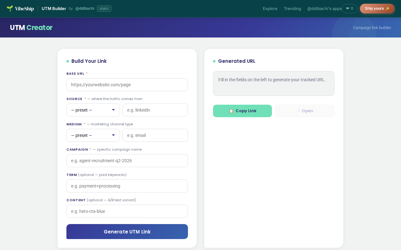UTM Builder